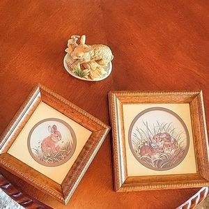 Deco picture and Homeco bunny set of three